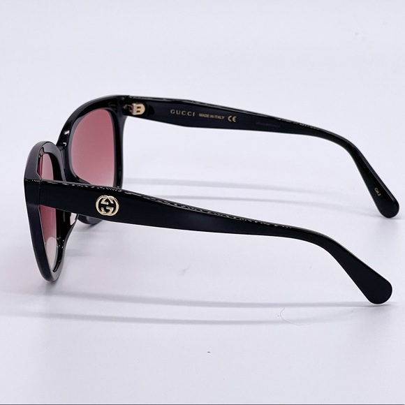 NEW GUCCI GG0800SA 002 CAT EYE BLACK RED SUNGLASSES GUCCI - Picture 8 of 15